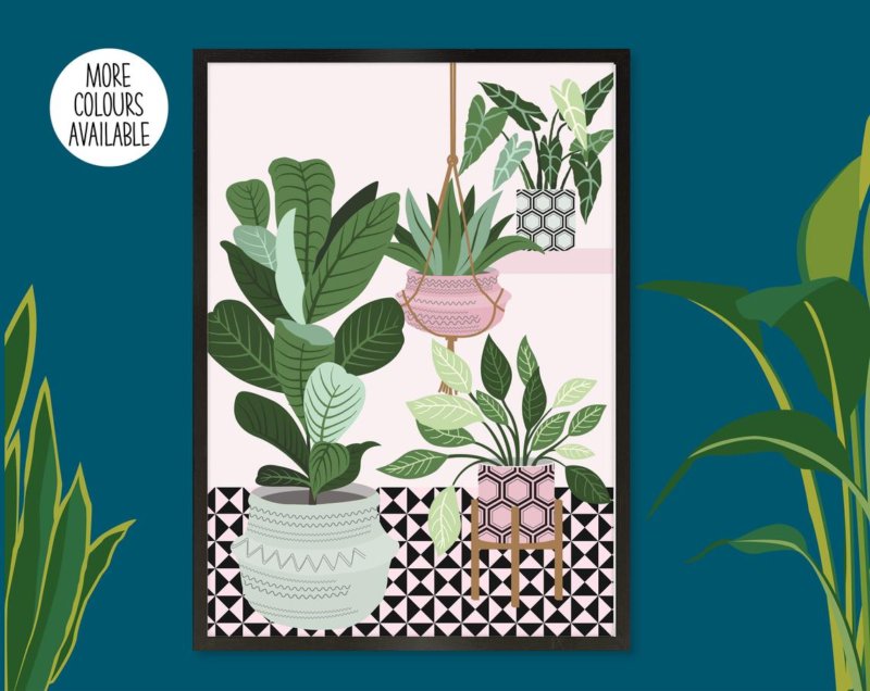 5 schöne Wandposter mit Pflanzenmotiv