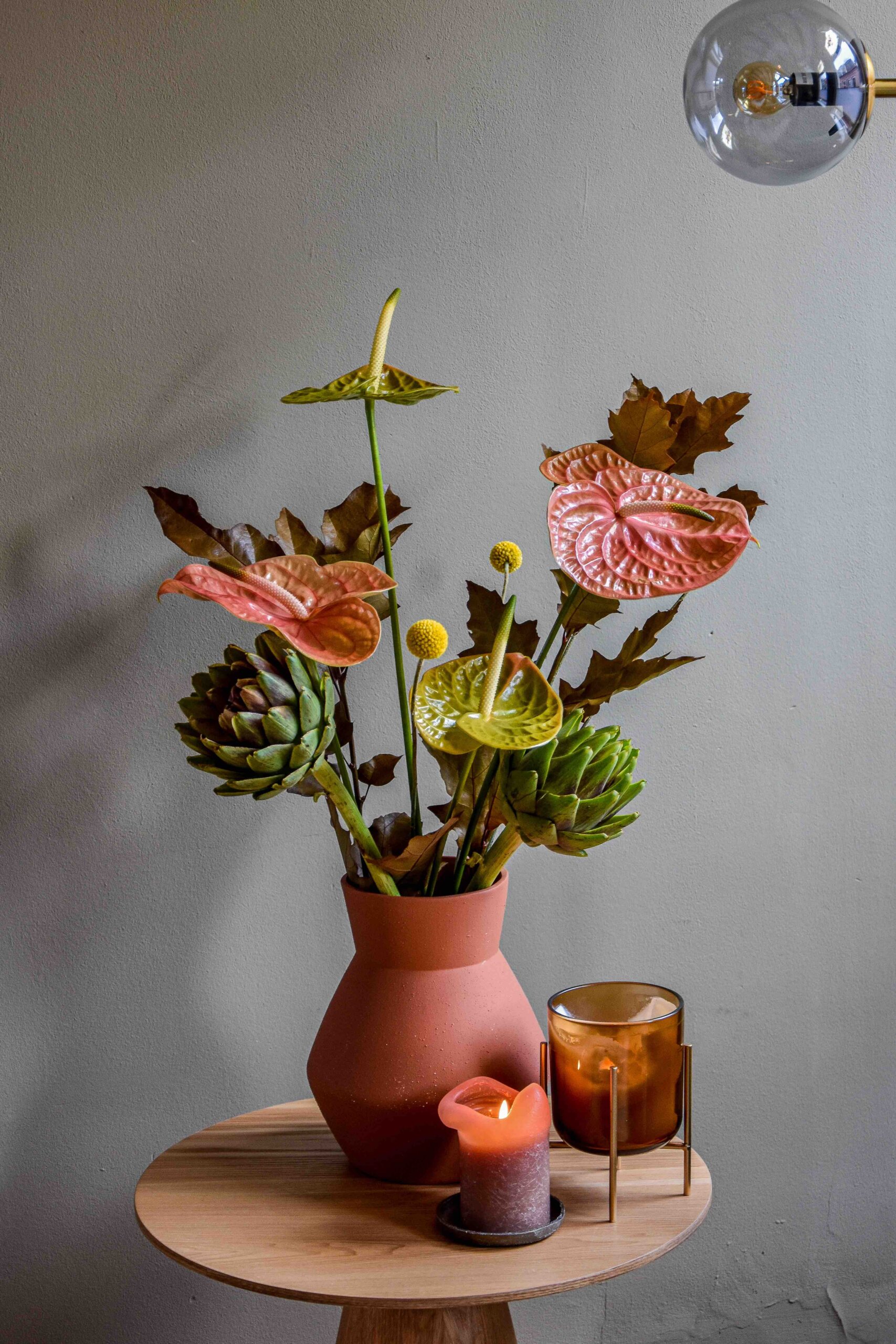 Autumn inspiration with Anthuriums