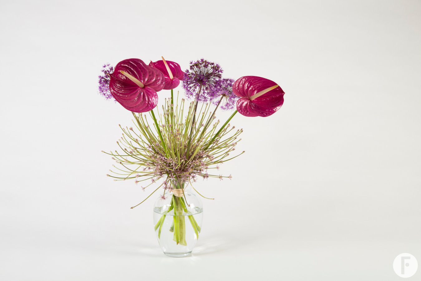 Making a bouquet using cut Anthurium flowers: tips & inspiration