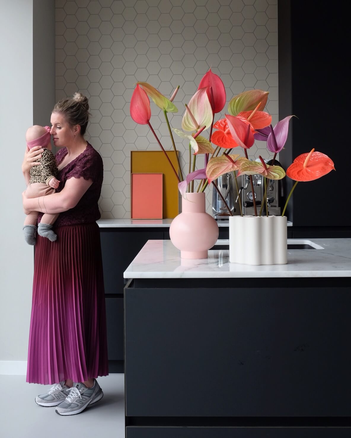 Anthurium snijbloemen in het interieur van PRCHTG