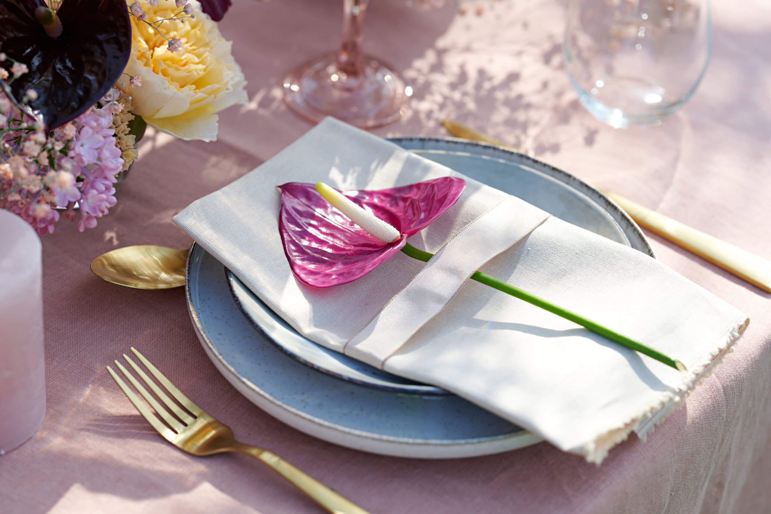 Inspiratie: bruiloft decoratie met anthurium bloemen