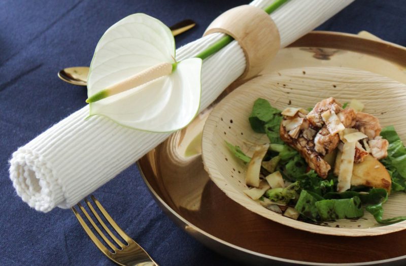 Use anthuriums to set your Christmas dinner table