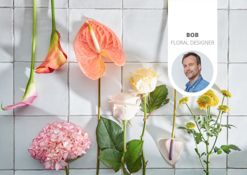 A colorful spring bouquet in a few steps