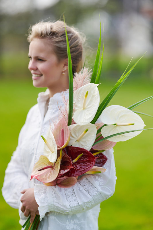 Wedding decoration ideas with Anthurium flowers