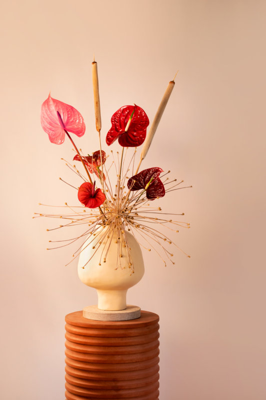 Varier à l’infini avec seulement quelques fleurs coupées d’anthurium