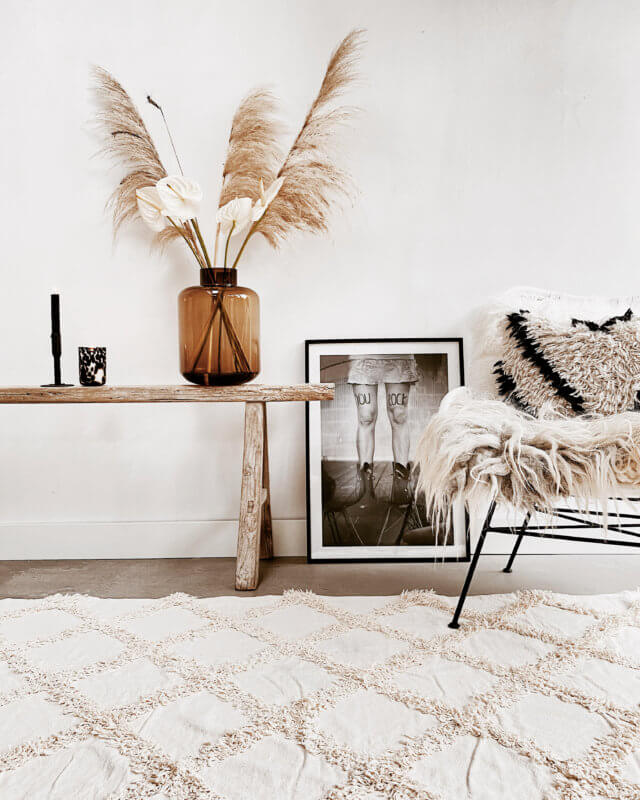 Anthurium interieur inspiratie van Zwart wit en hout