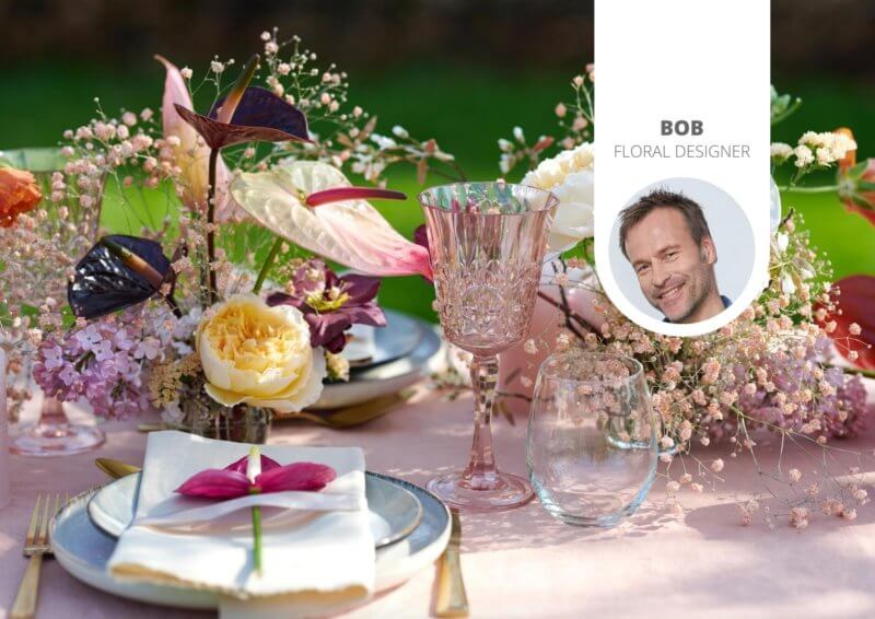 Inspiratie voor bruiloft decoratie met anthurium bloemen