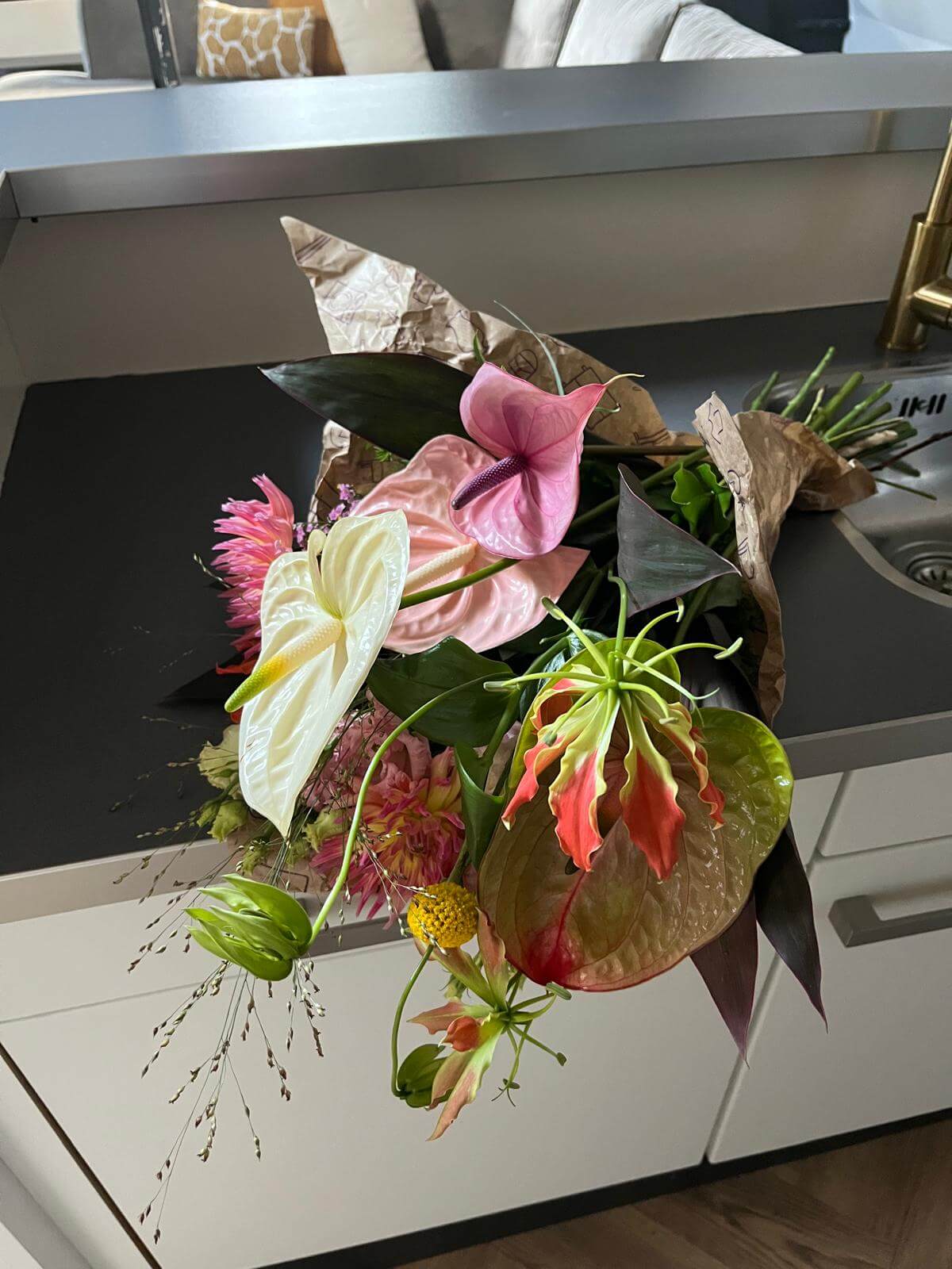 Zeg het met anthuriums